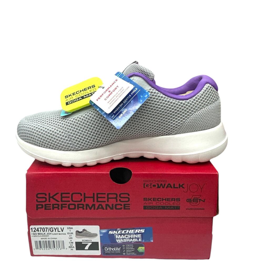 Skechers GO WALK Joy Light Motion Walking Shoes Sneakers Women's size 7 Gray